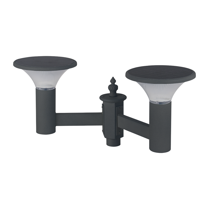 Lampe de jardin solaire à double ampoule PY-SG018-16W