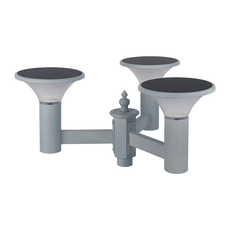 PY-SG018-24W Lampe de jardin solaire à trois ampoules